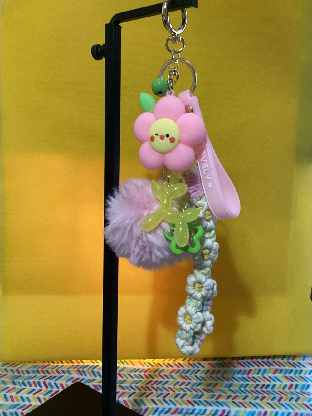 NWOT - Backpack Charms ! LED Flashlight included!! Pnk Flower